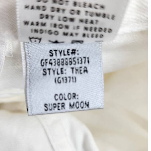 GRLFRND Zipper Front High Rise Thea Straight Jeans In Super Moon Size 28 - Picture 4 of 5